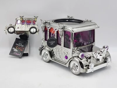 Bath & Body Works Lightup Hearse Skeletons Waterglobe 3-Wick Holder & Wallflower - Image 1 of 4