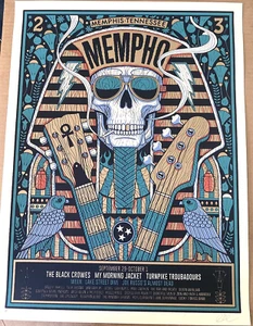 MEMPHO FESTIVAL Memphis 2023 AP POSTER Ween Turnpike Troubadours Lake StreetDive - Picture 1 of 5