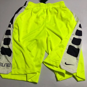 Nike Elite Basketball Shorts Boys Sz XL Green Yellow Black 546649-703 NWT - Picture 1 of 6