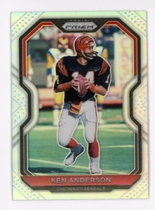 Panini Prizm #55 Ken Anderson Cincinnati Bengals 2020 raro refractor plateado - Imagen 1 de 1