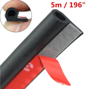 Neu b-Typ Auto Kfz Gummidichtung Gummiprofil selbstklebend Tür Haube Dichtung 5m - Afbeelding 1 van 10
