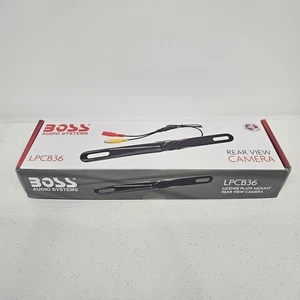Boss LPCB36 License Plate Mount Rear View Camera 170° Waterproof - Picture 1 of 3