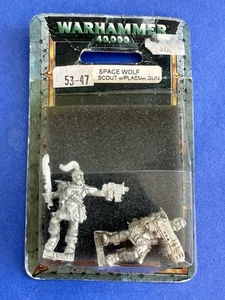 2000 Space Wolf Scouts W/ Plasma gun - OOP BLISTER - Warhammer 40k Metal - Picture 1 of 5