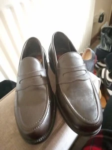 Herren Braun Leder Halbschuhe Größe 6 Clifford James - Bild 1 von 12