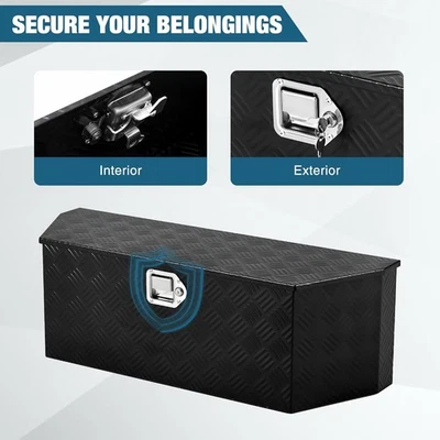 36" Trailer Tongue Tool Box Lockable Weatherproof Storage for Truck Heavy Duty - Image 1 of 4