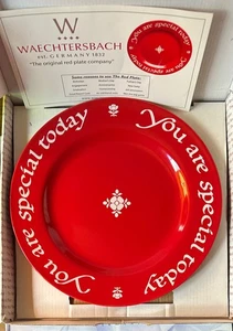 The Original Red Plate Co. You Are Special Today 1979 Waechtersbach Plate USA - Picture 1 of 4