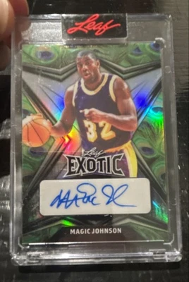 Hoja exótica 2022-23 - Magic Johnson #BA-MJ1 piel de serpiente prismática/7 (AU) Foto 1 de 3
