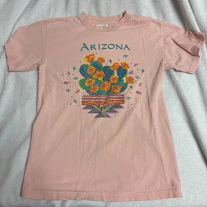 Camiseta Vintage San Segal Flor Cactus Arizona Rosa Talla M Hecha en EE. UU. - Imagen 1 de 4