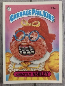 Garbage Pail Kids OS2 GPK 2nd Series Ghastly Ashley Card 77a - Picture 1 of 2