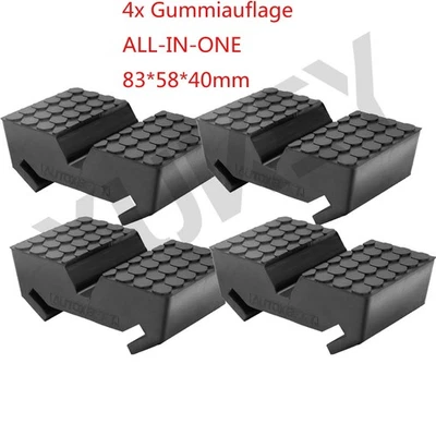4PCS Jack Rubber Pad Safety Stand Rubber Block Rubber Block ALL-IN-ONE Vehicle - Image 1 of 4