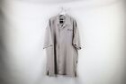 Vintage 90S Sean John Mens Xl Distressed Spell Out Baggy Fit Button Shirt Gray