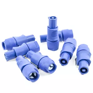 10x PowerCon AC Cable End Blue Power In Plug / Mates W/ Neutrik Powercon - Picture 1 of 4