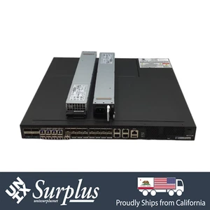 24 Port 10GB SFP+ NoviFlow F2B Switch Dual PSU + 9x Optics | 4x 40GbE QSFP+ - Picture 1 of 7