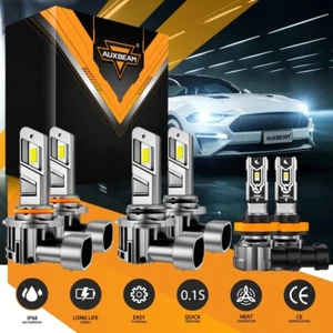 6x AUXBEAM 70W 9005 9006 H11 LED Headlight Bulbs Kit for Honda Accord 2006-2012 - Picture 1 of 12