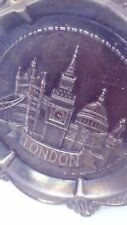 Vintage London Clock Tower Tray - 1990 Souvenir, Big Ben Memorabilia.