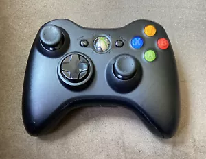 Offizieller Microsoft Xbox 360 Schwarz Wireless Controller! ~ Funktioniert super! Original! - Bild 1 von 8