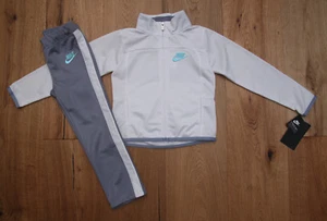 Nike Girl Jogging Set ~ Tracksuit ~ White, Gray & Aqua ~ - Picture 1 of 5