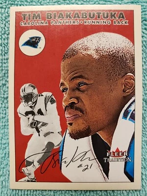 2000 FLEER TRADITION TIM BIAKABUTUKA #124 CAROLINA PANTHERS  - Image 1 of 4