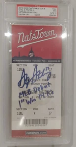 2010 * Stephen Strasburg * MLB Debut * Full Ticket w/ inscription Autograph - Picture 1 of 1
