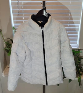 Time and Tru Ladies XL (16-18) White Puffer Jacket No Hood - Picture 1 of 3