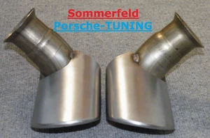 Porsche Carrera 996 MK1 V2A Endrohre Tail Pipes 99611125155 + 99611125255 - Picture 1 of 1