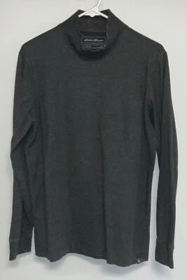 Eddie Bauer Long Sleeve Turtleneck Shirt Men’s Medium Gray.    9843 - Image 1 of 3