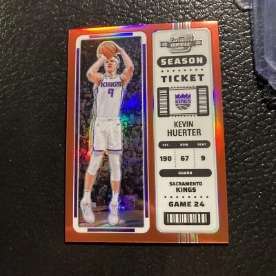 2022-23 Panini Contenders оптический красный голографический сезонный билет Kevin Huerter Kings👑👑 - Изображение 1 из 2