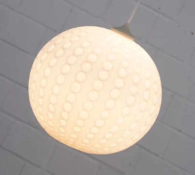 Bola de vidrio opalino lámpara de techo lámpara colgante pelota de golf Ø 30,... - Imagen 1 de 4