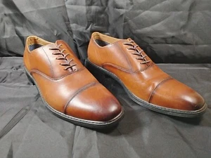 ASTON GREY SAUMON CAP TOE OXFORD MEN'S SHOES   SIZE 11.5                 MM - Picture 1 of 9