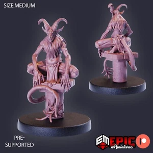 6K Resin 32mm Epic Miniatures Goat Demon Pillar (Medium) for D&D, Role-Play - Picture 1 of 1