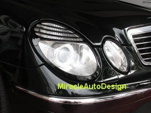 4 PIEZAS LLANTAS FAROS NEGROS PARA MERCEDES BENZ 2002-2006 Pre-Facelift W211 Clase E - Imagen 1 de 6