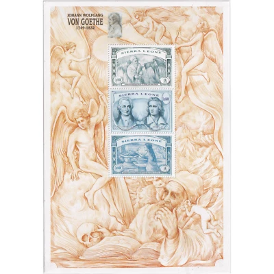 Sierra Leone 1999 - Birth of Johann von Goethe, 1749-1832 - Mint/NH - Image 1 of 2
