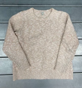 Suéter Pullover LL Bean Mujer Grande Beige 100% Algodón Informal Cómodo Cuello Redondo - Imagen 1 de 8