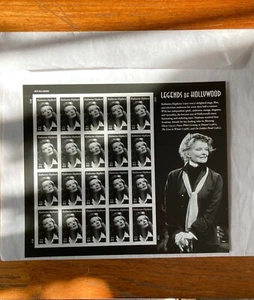 Katherine Hepburn Stamp Sheet Golden Age Of Hollywood - Picture 1 of 1