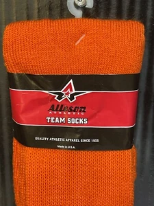 Orange youth baseball Socks Size 5-7 Alleson  Team Soccer Football T-Ball Socks - Picture 1 of 7