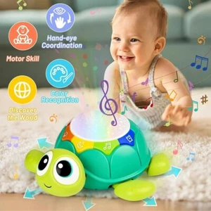 baby toys musical turtle months crawling toy 12 18 infant light learning music - Picture 1 of 8
