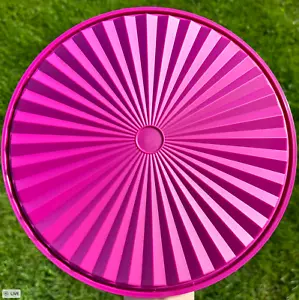 Tupperware Replacement Servalier Seal / Lid Pink Round Fits 17 cup Bowl New - Imagen 1 de 2