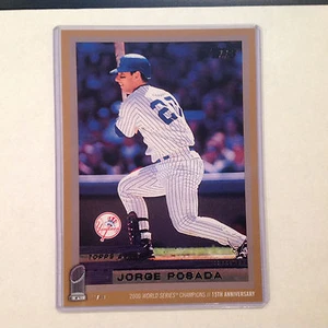 JORGE POSADA #56 #ed/49 made 2015 TOPPS 5X7 2000 World Champions gold Yankees - Picture 1 of 1