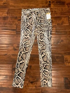 Zara Tan/Black Snakeskin Print Skinny Jeans, Size 4 (US) - Picture 1 of 5