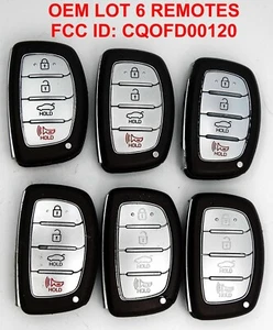 LOT 6 Hyundai Elantra 2015 2016 2017 18 Smart Key Keyless Remote Fob CQOFD00120 - Picture 1 of 3