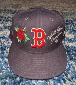 New Era Boston Red Sox Logo Patches 59FIFTY Navy Fitted Hat 7 5/8 - Bild 1 von 10
