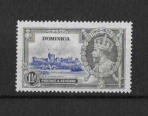 Dominica 1935 1.5d Silver Jubilee - Diagonal Line by Turret' SG93F Mint Cat£100