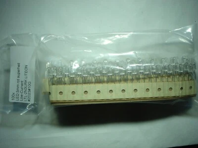 100x LED 5mm rot superhell Low-Current LTL-2N3URK LITEON #2D23#115b - Bild 1 von 4