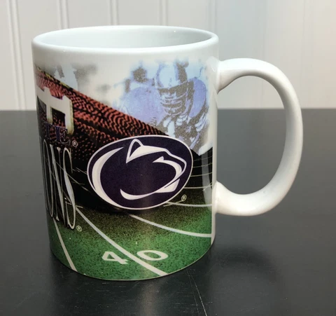 Penn State University Nittany Lions White Ceramic Coffee Tea Mug Cover