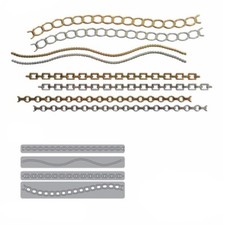 Lace Edge Chain Metal Cutting Dies Stencil Scrapbooking Album Embossing Decor