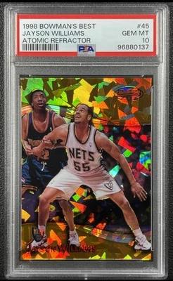 1998 Bowman's Best Atomic Refractor Jayson Williams Pop 2 PSA 10 /100 - Image 1 of 2
