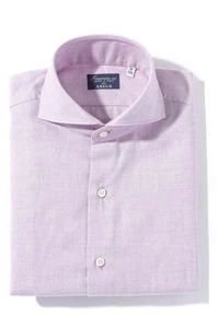Finamore Napoli Hemme Cotton Cashmere Shirt in Purple - Picture 1 of 4