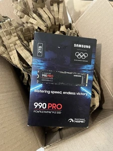 Samsung 990 PRO NVMe M.2 SSD, 2 TB, PCIe 4.0 | Internal SSD | MZ-V9P1T0BW - Picture 1 of 4