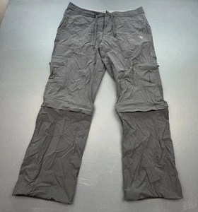 Pantaloni da montagna rigidi donna grandi grigi convertibili escursionismo outdoor trail camp - Foto 1 di 14