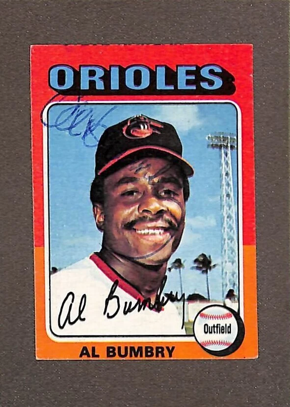 1975 Topps Mini #358 Al Bumbry Auto - Image 1 of 3